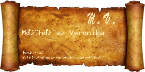 Méhész Veronika névjegykártya