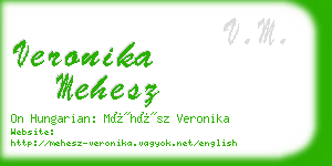 veronika mehesz business card